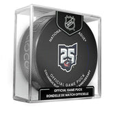 Columbus Blue Jackets 25th Anniversary 2025-26 NHL Official Game Puck - Taass discount