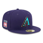 Arizona Diamondbacks 2025 MLB Hall of Fame 59FIFTY Fitted Cap Purple - Taass near me