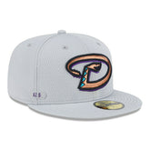 Arizona Diamondbacks 2025 MLB Authentic Clubhouse 59FIFTY Fitted Cap Gray - Taass discount