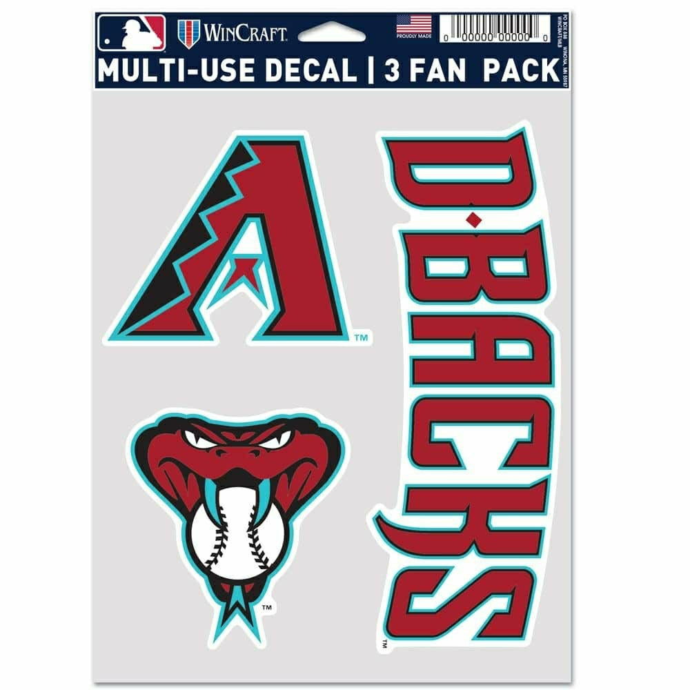 Arizona Diamondbacks Multi-Use MLB Decals Set (3 Pcs.) - Taass online