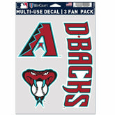 Arizona Diamondbacks Multi-Use MLB Decals Set (3 Pcs.) - Taass online