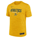 Athletics 2026 MLB Authentic Velocity T-Shirt Yellow - Taass near me