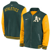 Athletics 2026 MLB Authentic Dugout Bomber Jacket Green - Taass sale