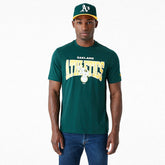 Oakland Athletics New Era Arch Wordmark MLB T-Shirt Green - Taass sale