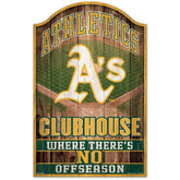 Athletics WinCraft MLB Clubhouse Wood Sign - Taass US