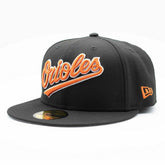 Baltimore Orioles Script 59FIFTY Fitted MLB Cap Black - Taass US