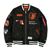Baltimore Orioles Alpha Industries MA-1 MLB Bomber Jacket Black - Taass online