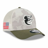 Baltimore Orioles 2025 MLB Armed Forces 9FORTY M-Crown A-Frame Snapback Cap - Taass sale