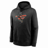 Baltimore Orioles Alternate Logo Nike Club Fleece MLB Hoodie Black - Taass near me
