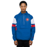 Chicago Cubs MLB Quarter Zip Windbreaker Jacket Blue - Taass online