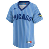 Chicago Cubs Cooperstown Nike Limited MLB Jersey Pinstripe Blau - Taass discount