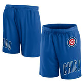 Chicago Cubs Clincher Fanatics MLB Mesh Shorts Blue - Taass discount
