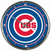Chicago Cubs WinCraft Chrome MLB Wall Clock - Taass discount