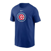 Chicago Cubs Large Logo MLB T-Shirt Blue - Taass US