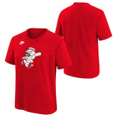 Cincinnati Reds Cooperstown Logo Nike MLB T-Shirt Red (YOUTH) - Taass US