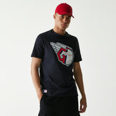 Cleveland Guardians Team Logo New Era MLB T-Shirt Navy - Taass sale