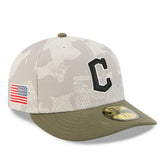 Cleveland Guardians 2025 MLB Authentic Armed Forces Pre-Curved 59FIFTY Fitted Cap - Taass near me