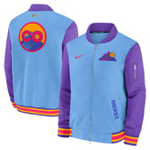 Colorado Rockies City Connect 2026 MLB Authentic Dugout Bomber Jacket Blue - Taass discount