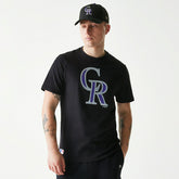 Colorado Rockies Team Logo New Era MLB T-Shirt Black - Taass sale