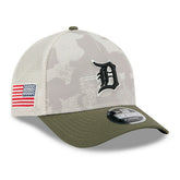 Detroit Tigers 2025 MLB Armed Forces 9FORTY M-Crown A-Frame Snapback Cap - Taass near me
