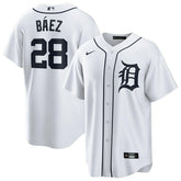 Javier Báez #28 Detroit Tigers Nike MLB Jersey White - Taass near me