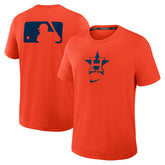Houston Astros Early Work 2025 MLB Authentic Nike Tri-Blend T-Shirt Orange - Taass US