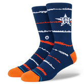 Houston Astros Chalk Stance MLB Crew Socks Blue - Taass discount