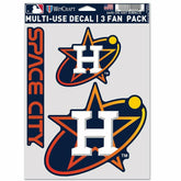 Houston Astros City Connect Multi-Use MLB Decals Set (3 Pcs.) - Taass sale