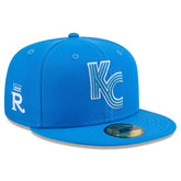 Kansas City Royals MLB City Connect Fan Pack 59FIFTY Fitted Cap Blue - Taass US