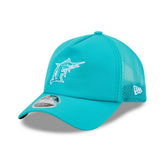 Miami Marlins 2026 MLB Batting Practice 9FORTY APEX Trucker Cap Green - Taass near me