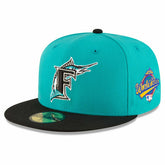Florida Marlins 1997 World Series Cooperstown 59FIFTY Fitted MLB Cap Teal - Taass discount