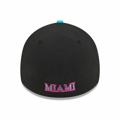 Miami Marlins MLB City Connect New Era 39THIRTY Flex Cap Black - Taass sale