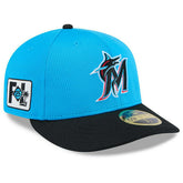 Miami Marlins 2025 MLB Spring Training Low Profile 59FIFTY Fitted Cap Blue - Taass for sale
