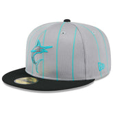 Miami Marlins Colorway 2025 MLB Batting Practice 59FIFTY Fitted Cap Gray - Taass US