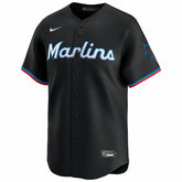 Miami Marlins Nike Limited MLB Baseball Jersey Alternate Black - Taass US