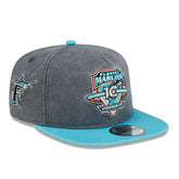Miami Marlins 10th Anniversary Pigment Dyed New Era Golfer Snapback MLB Cap - Taass near me