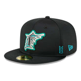 Florida Marlins 2024 MLB Clubhouse New Era 59FIFTY Fitted Cap Black - Taass US
