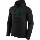 Miami Marlins Crest Logo Fanatics MLB Hoodie Black - Taass online