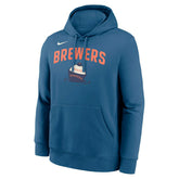 Milwaukee Brewers City Connect Club MLB Hoodie Blue - Taass near me