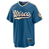 Milwaukee Brewers 2026 City Connect Stadium MLB Jersey Blue - Taass sale