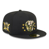 Milwaukee Brewers 2024 MLB Authentic Armed Forces New Era 59FIFTY Fitted Cap - Taass near me