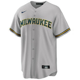 Milwaukee Brewers Nike MLB Road Jersey Gray - Taass online
