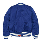 New York Mets Alpha Industries MA-1 MLB Bomber Jacket Blue - Taass near me