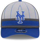 New York Mets Colorway 2025 MLB Batting Practice 9FORTY M-Crown Snapback Cap Gray - Taass for sale