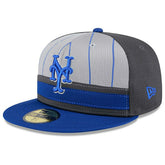 New York Mets Colorway 2025 MLB Batting Practice 59FIFTY Fitted Cap Gray - Taass US