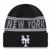 New York Mets Black Colorway 2024 MLB Clubhouse New Era Beanie Knit - Taass discount