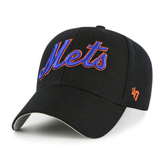 New York Mets '47 MVP Script Adjustable MLB Cap Black - Taass discount