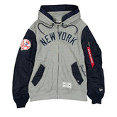 New York Yankees Alpha Industries MA-1 MLB Full-Zip Fleece Jacket - Taass US