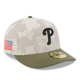 Philadelphia Phillies 2025 MLB Authentic Armed Forces Pre-Curved 59FIFTY Fitted Cap - Taass for sale