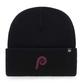 Philadelphia Phillies '47 Haymaker MLB Beanie Knit Hat Black - Taass discount